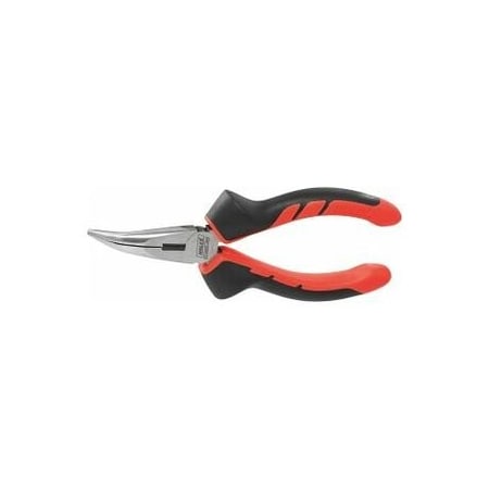 Holex 160 mm Angled Snipe Nose Pliers, with Coated Grips 713595 160